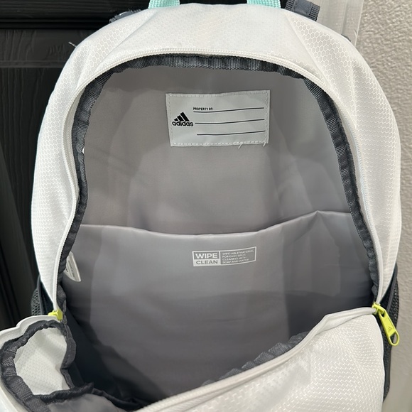 adidas Excel 6 Backpack- White/Purple - Picture 5 of 7